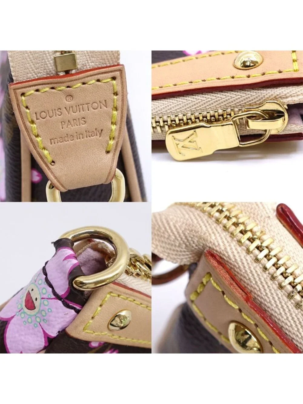 Louis Vuitton LV TM Pochette Ascending Soir Monogram Cherry Blossom GD Handbag